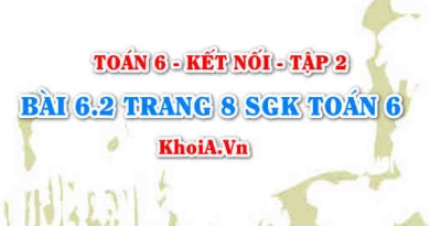 Bài 6.2 trang 8 Toán 6 tập 2 Kết nối tri thức